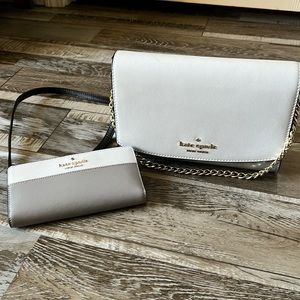 Kate spade madison flap convertible crossbody with matching wallet